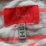Joules Nessa Pink Striped Embroidered Lifes a Peach T Photo 3