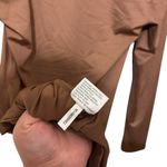 Gianni Bini  NWT Brown Icon Knit Scoop Neck Long Sleeve Mini Dress Size Large Photo 6