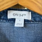 On 34th Women's Blue Denim Tiered Ruffled Midi Dress Size S Photo 9