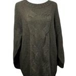 Aerie  Happy Place Olive Oversized Knit Sweater Size M Photo 0