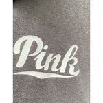 PINK - Victoria's Secret  Sweatshirt Women's XS  1/4 Snap Mock Neck Gray Photo 4