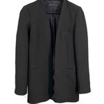 ZARA Black Open Front Long Sleeve Single-Breasted Womens Blazer XS Photo 0