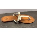 Tory Burch TORY BURCH Leighanne FlatThong-Patent Saffiano Sandal Size 9 Photo 2