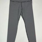 Nike Black and White Houndstooth Leggings, Size: XLarge Photo 1