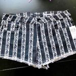Hot Topic Striped SteamPunk Shorts Sz 0 NWT Photo 0