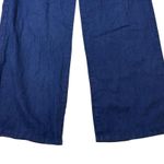 Lilly Pulitzer Beach Palazzo Pants Women’s XS 100% Linen Navy Blue Wide Leg Photo 3