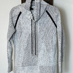 Kirkland Signature  Black and White Cowl Neck Sweater Photo 0