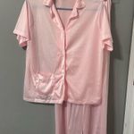 Vintage Sears Two Piece Baby Pink Nylon Pajama Set Size M Size M Photo 0