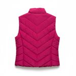 Michael Kors NWT Michael  Chevron Puffer Vest – Deep Fuchsia – Size L MSRP $125 Photo 1
