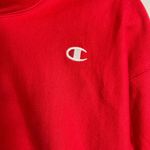 Champion Red Reverse Weave Hoodie Size Medium Photo 3