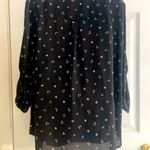 Torrid  Black Blouse with Pink Hearts and Crescent Moons Size 2X Photo 4