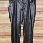 Gap  Women's Black Vintage Slim High Rise Faux Leather Pants Plus Size 35 20 MINT Photo 0