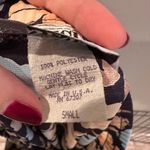 Vintage Segue Boho Prairie Floral Midi Skirt Button Front Made in USA Sz Small Photo 3