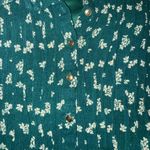 Blue Rain  Hunter Green Longsleeve Dress with White Floral Accents Photo 4