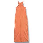 Old Navy  Tank Midi Dress Women’s M Orange Bodycon Stretch Cotton Racerback Photo 5