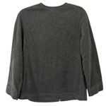 Vintage Gray Cardinal Bird Winter Fleece Jacket Sweater Zip Up Womens Size Large Photo 1