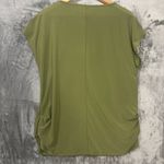 Jones New York Jones NY Cap Sleeve Olive Green Blouse Rhinestone Accent Women's Sz M/L Office Photo 1