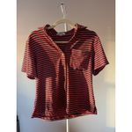 Frankie’s Bikini Coco Top Sunset Stripe Casual Vibrant Preppy Nautical Photo 1