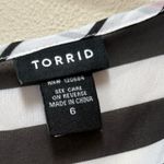 Torrid  Women’s Plus Size Pink and Black Striped Tunic Top Soze 6 Photo 4