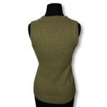 Juicy Couture Y2K  Cashmere Wool Blend V Neck Sweater Vest Olive Green Women's S Photo 1