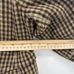Talbots Wool Collarless Blazer Jacket Womens Size 14 Brown Plaid Classic Preppy Photo 6