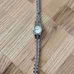 Belair Luxury Vintage Ladies Watch Sparkling White Oval Dial Stainless Bracelet Silver Photo 6