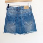 Full Tilt  Denim Raw Hem Juniors Jean Skirt Photo 5