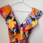 Eloquii  Front and Back Ruffles at Neckline with Low V Neckline Waist Tie Size 16 Photo 2