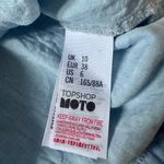 Topshop Moto Size 6 Light Blue Denim Dress Photo 5