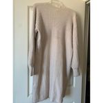 Jessica Simpson Womens Ribbed Knit Sweater Dress Beige Large Photo 2
