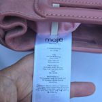 Maje  Mini Pink Suede Fringe Shoulder Bag Photo 1