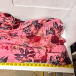 Torrid  Pink Rose Smocked Milkmaid Puffy Babydoll Tiered Glam Dress Women Size 4x Photo 8