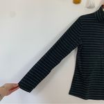 Columbia  Black Gray Stripe Half Zip Pullover Sweatshirt Size Medium Photo 5