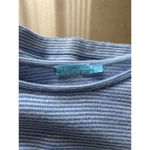 J. McLaughlin Jamey Sweater Light Chambray Blue Stripe Size XL Photo 1