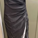 Masquerade  Black and White Ruched Formal Dress - NWT Photo 3