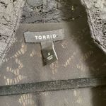 Torrid  Black Long Sheer Sleeve Blazer Jacket Size 4X/26 Photo 3