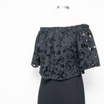 Shoshanna - Black Lace Flower Cut Dress. Photo 9