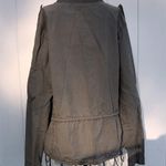 Brown and pink jacket rain coat size large cinched waist light weight fall coat Photo 4