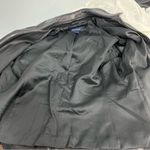 Ann Taylor Leather black Jacket medium soft buttery zip up w/pockets Photo 9