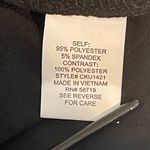 Ny Collection  Womens Black Lace Sleeve Long Sleeve Blouse Stretch Top 3X Photo 7