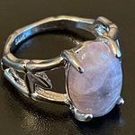 Women purple amethyst S925 silver ring size 7.5 Photo 1