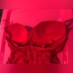 Elegant Red Lace Push Up Bodysuit Size M Photo 6