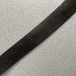 Lauren Ralph Lauren Brown Leather Belt Silver Buckle Distressed Large 1 3/8th" Photo 4