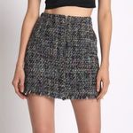 Sans Souci  Tweed Black Mini Skirt Photo 0