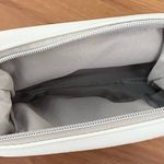 Swavorski SWAROVSKI White Faux Saffiano Leather Make-up Cosmetic Pouch Photo 5