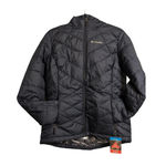 Columbia NWT  Heavenly Hooded Puffer Jacket L Collegiate Navy Blue Omni-Heat Photo 2