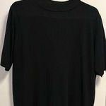 Requirements  BRAND…BLACK MOCK TURTLENECK SHORT SLEEVE SWEATER SIZE LARGE Photo 0