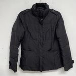 Banana Republic Black Puffer Coat Womens S Fall Casual Cropped Classic Jacket Photo 0