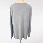 Style Studio Knitted Sweater Tie Neck Long Sleeve Light Blue Large Photo 4