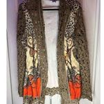 Tempo Paris  Women's Brown Animal Print Jacket L Photo 0